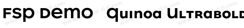 FSP DEMO   Quinoa Ultrabold Regular字体转换